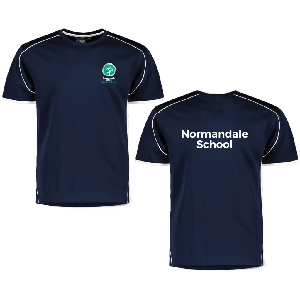 Matchpace Tee – Navy/White - Kids