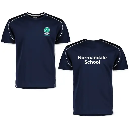 Matchpace Tee – Navy/White - Kids